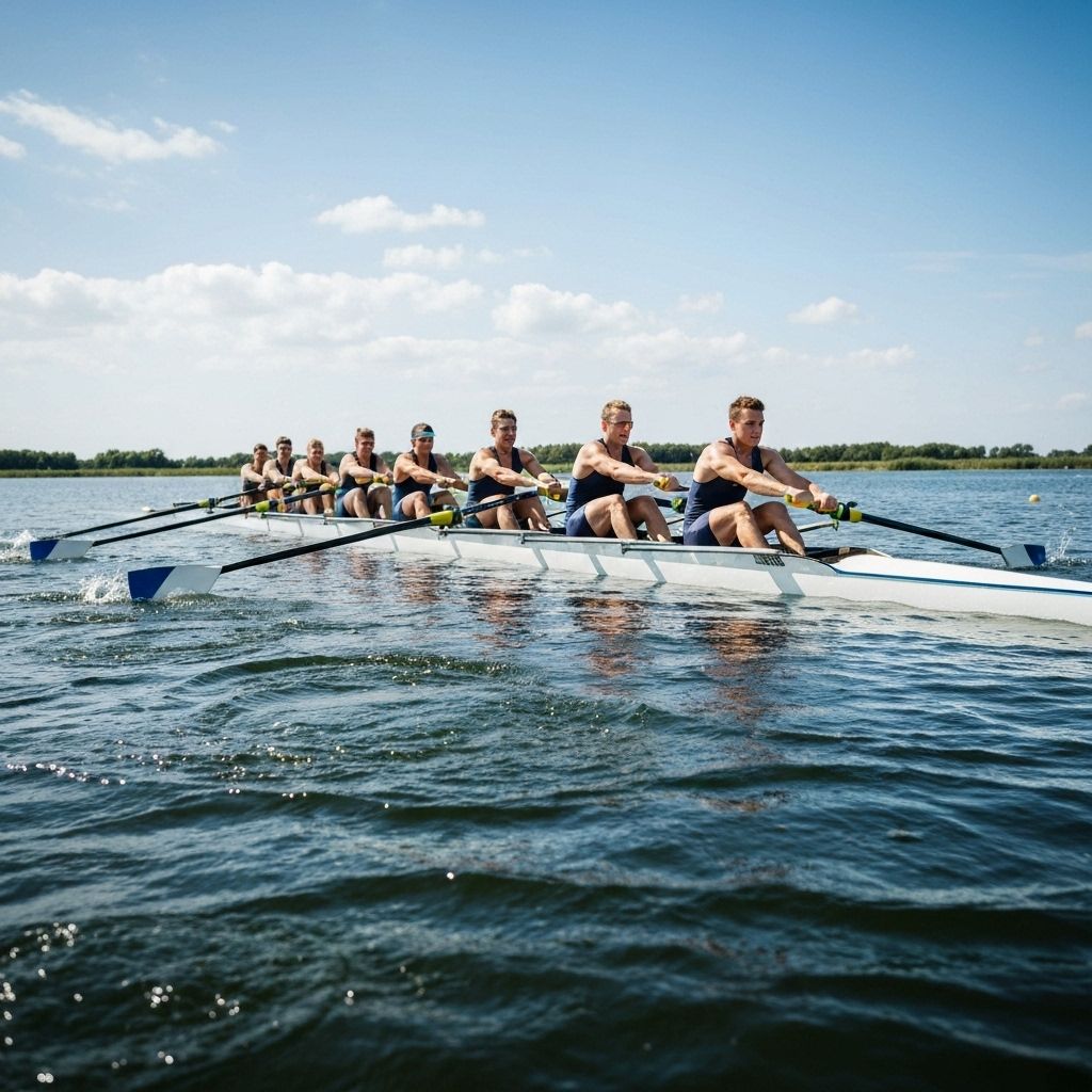 Rowing on the water